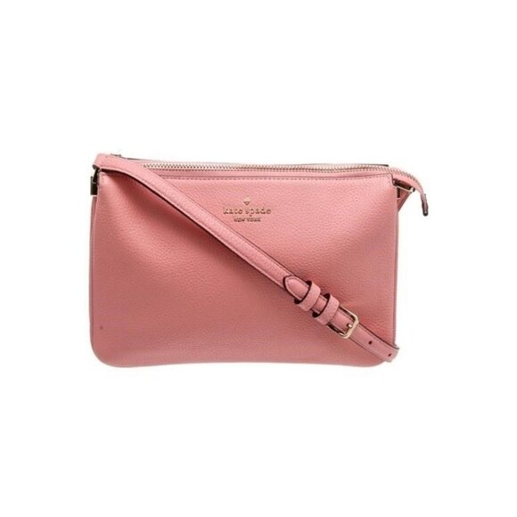 Kate Spade New York Pink Leather Crossbody Bag With Adjustable Strap & Zip Closu - Picture 1 of 5